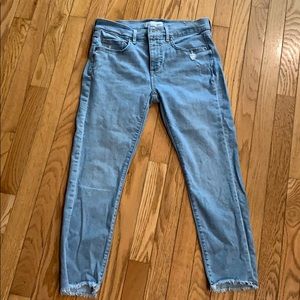 Loft modern skinny crop jeans